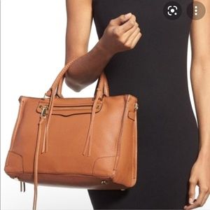 Rebecca Minkoff Regan Cognac Leather Satchel MAB Bag